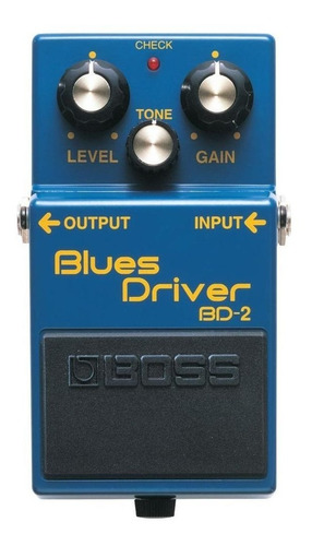 Pedal de efecto Boss Blues Driver BD-2 azul