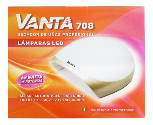 Vanta Kit Cabina 708 Led Uv 68w + 4 Esmaltes Semipermanentes