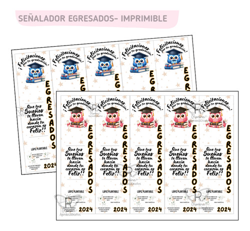 Señalador Egresados-imprimible