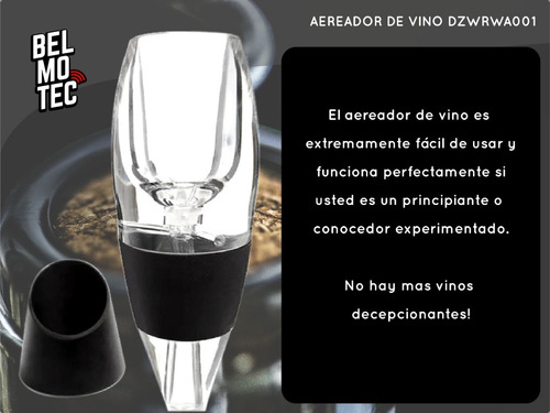 Aereador Decanter Oxigenador Vinos Decantador Sommelier