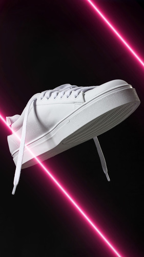 Imagen 2 de 5 de Zapatilla De Cuero Blancas No End 3870400 Hombre
