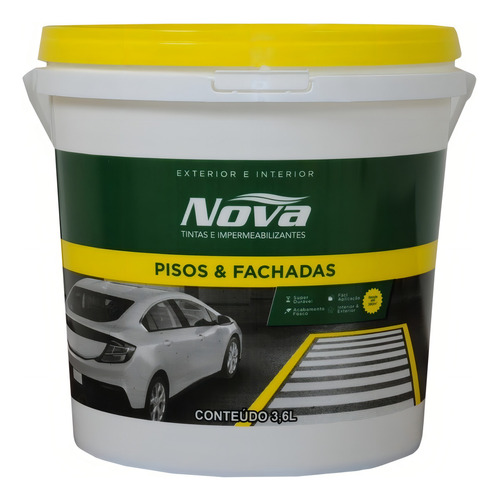 Tinta Piso Branco Nova Tintas - Galão 3,6l