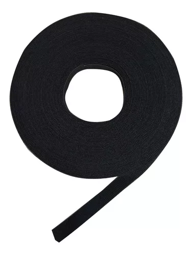Velcro doble cara fino 20 mm x 25 mts Negra ACT - IBERTRONICS