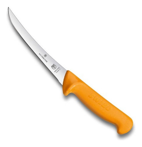 Cuchillo Victorinox Deshuesador Swibo Curvo 16cm 23553 Color Naranja