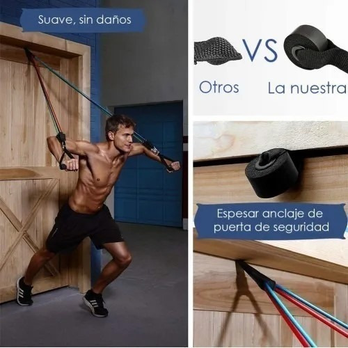 Set 11 Pcs Bandas Elásticas Resistencia Tubular Ejercicios