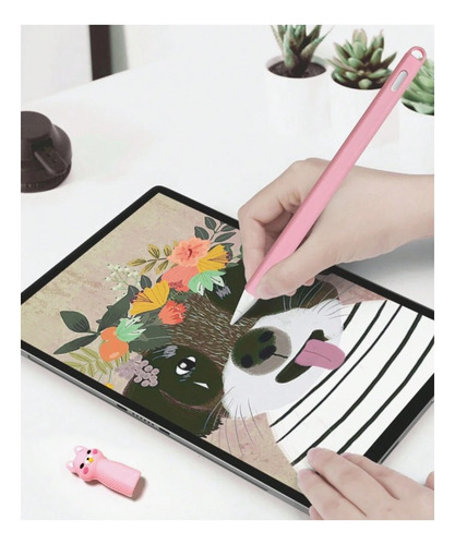 Funda De Silicona Suave Para Apple Pencil 2da Gen-gatito