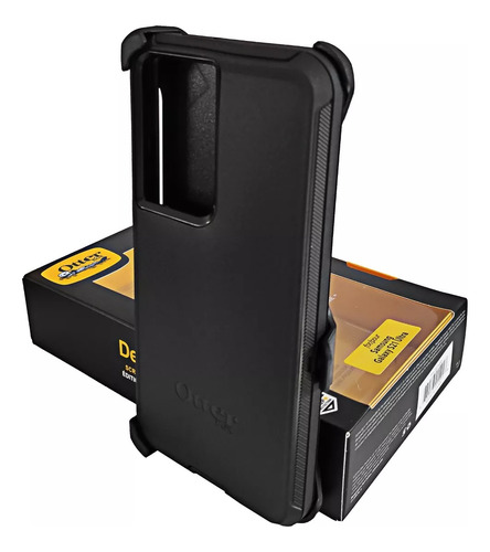 Uso Rudo Otterbox Para Samsung S21 Ultra Con Clip Negro