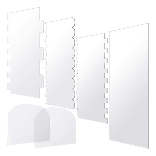 6x Más Suave De Pastel De Acrílico Transparente,