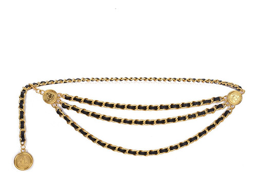 2 Cinturón De Cadena De Cintura Con Borlas, Joyería De