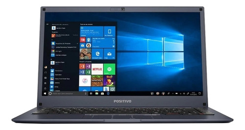 Notebook Positivo Motion Q232B azul 14", Intel Atom 2GB de RAM 32GB HDD 1366x768px Windows 10 Home