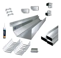 Comprar Zingueria Canaleta Americana Kit P\u002F 17 Mts Galv Con 1 Bajada