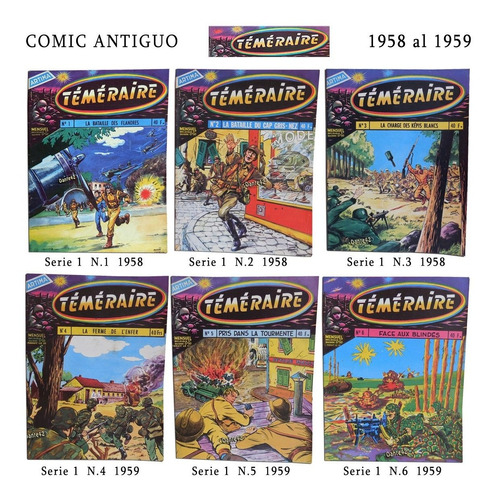 Dante42  Comic Antiguo Temeraire Serie1 1958 Al 1959
