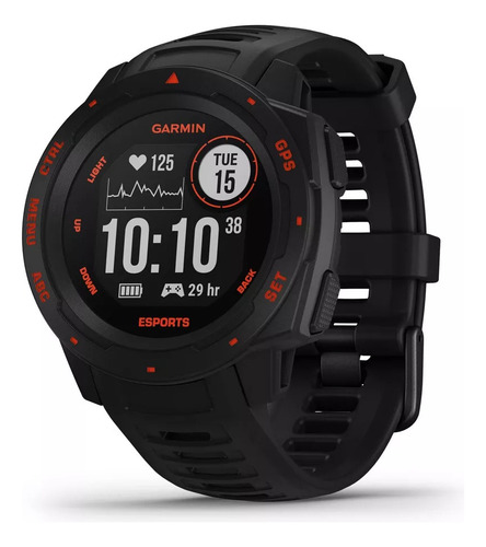 Smartwatch Reloj Instinct E 45mm Garmin Resistente Al Agua Girs Negro Negro