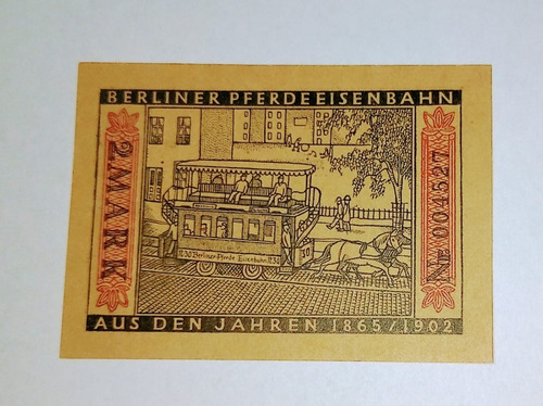 Billete Alemania Notgeld Berlin 2 Marcos Unc C.bni 11122