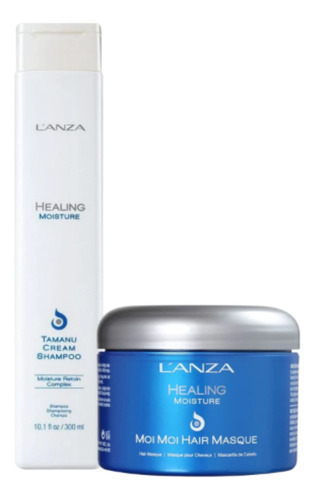 Kit Lanza Healing Moisture Shampoo 300ml+ Másc Moi Moi 200g