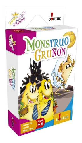 Juego De Cartas Didáctico Monstruo Gruñon Infantil - Piki