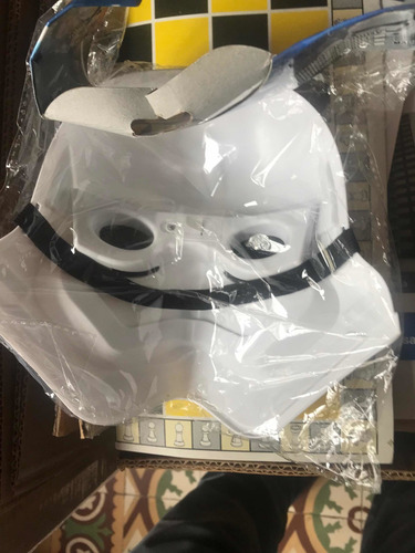 Mascara Stormtropper Niño Pvc Sólido Cinta Elástica Graduabl