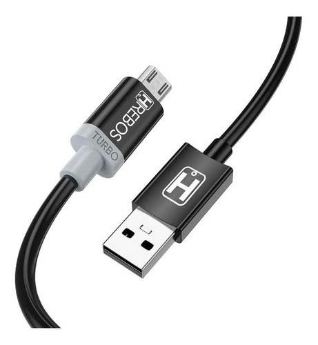 10 Cabo Turbo Preto Hrebos 3.0 Hs-25 1m Atacado