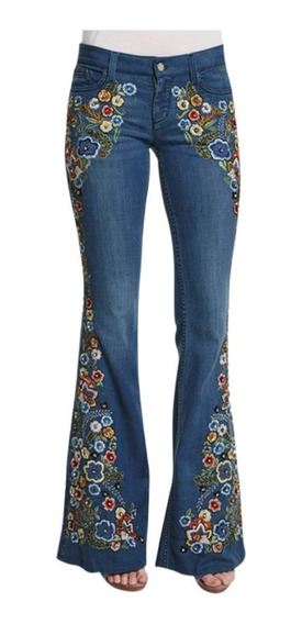 Pantalones-mujer Pull-on Engressed Denim Joggers Elástico Wa Pantalones-mujer Pull-on Engressed Denim Joggers Elástico Wa
