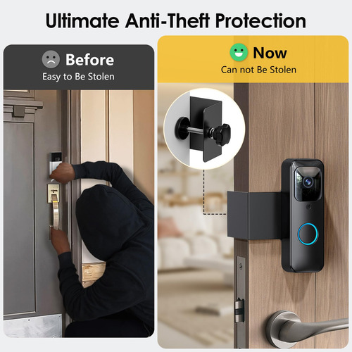 Soporte Antirrobo Locka Blink Metal Completo Para Timbre Vid Color
