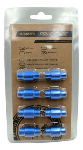 Set De 8 Espaciadores Para Patines Powerslide