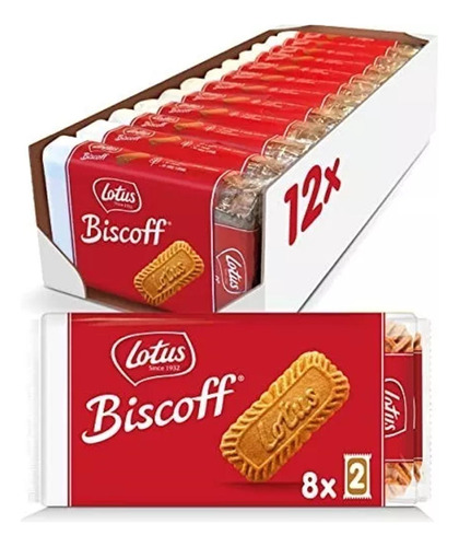 Biscoito Belga Lotus Biscoff Pocket 124g (12 Pacotes)