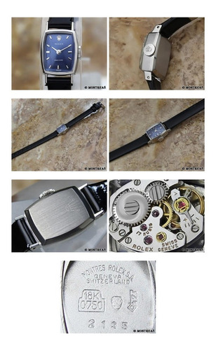 Rolex 2195 Ladies 18k Solid White Gold 14mm Manual 1970