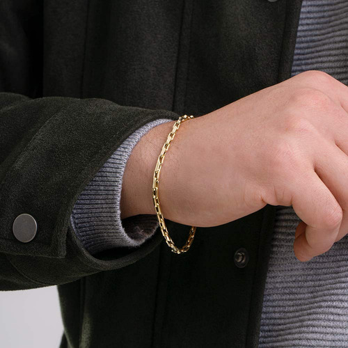 Pulseira Cardano De 2.9mm Em Ouro 10k Com Fecho Mola 17,0 Cm