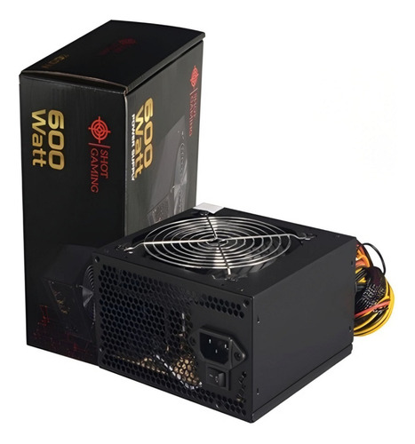 Fuente Shot Gaming Pro Series 600w Reales 80+ Circuit