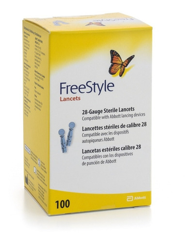 Imagen 1 de 3 de Freestyle Caja De 100 Unidades De Lancetas