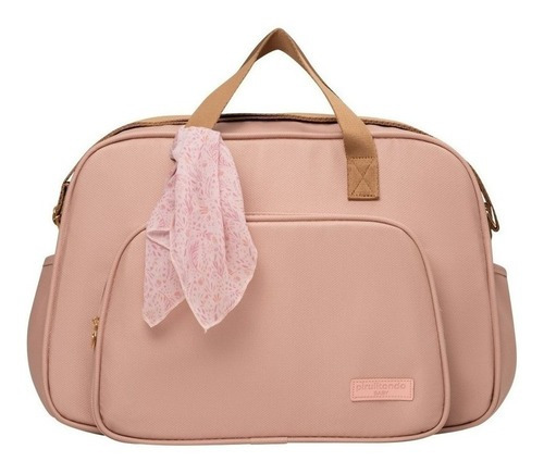 Bolsa Maternidade Encanto Grande Rosé Pirulitando Cor Rosa