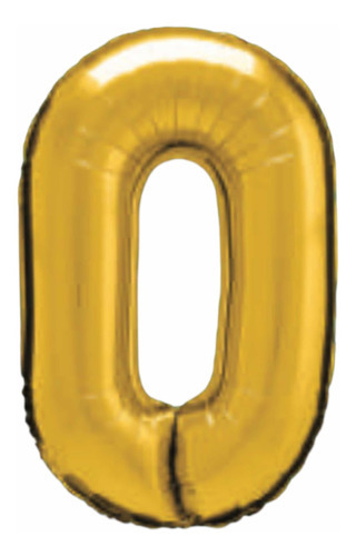 Balão Metalizado Números Letras 70 Cm Dourado Prata Rose Cor 0 dourado
