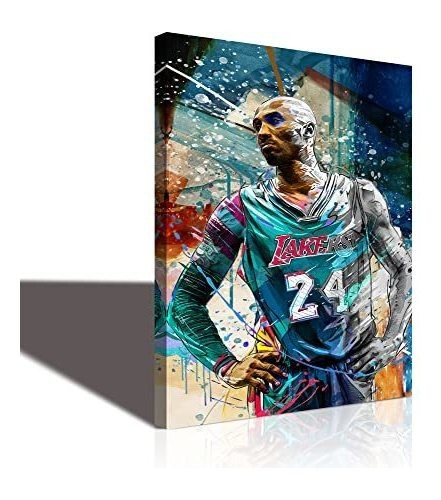 Kobe Bryant Wall Art Basketball Player Canvas Wall Wyxra