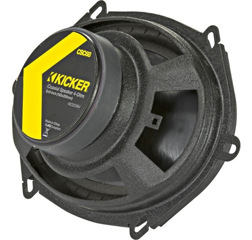 Bocina Tipo Coaxial Kicker 46csc684 5x7 6x8 75 Watts Rms Negro