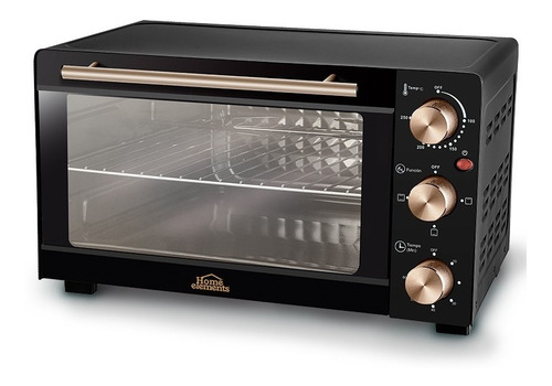 Imagen 1 de 2 de Horno Tostador Eléctrico Cobre 21 Litros Home Elements