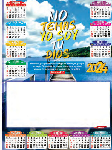 Calendarios 2024 , Almanaques S 100unidades 24.3*33.5cm