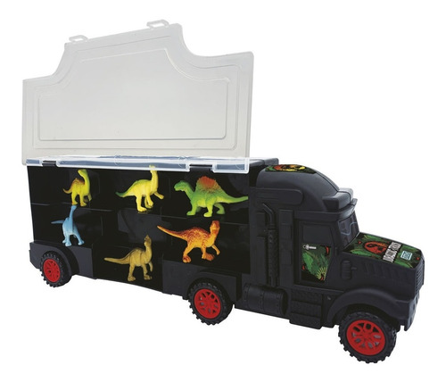 Camión Transportador Con 6 Dinosaurios Jurassic Truck Ditoys Color Surtidos Personaje Dinosaurio