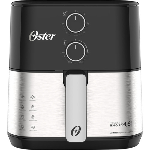 Air fryer Oster Fritadeira OFRT520 OFRT520-127 cor aço inoxidável 127V