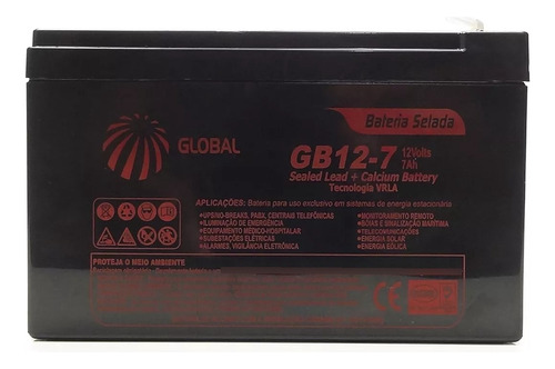 Bateria De No-break 12v 7ah Apc Back-ups Es 600va Sp12-7s