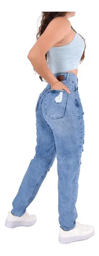 Mom Jeans Dama Casual Mujer Corte Mom premium 359