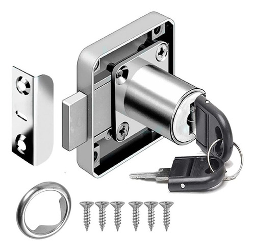Cerradura De Cajón De Escritorio De 22 Mm Con Enchufe