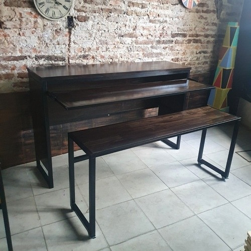 Imagen 4 de 7 de Mesa Escritorio Multimedia Organo Industrial Laqueado 150x40