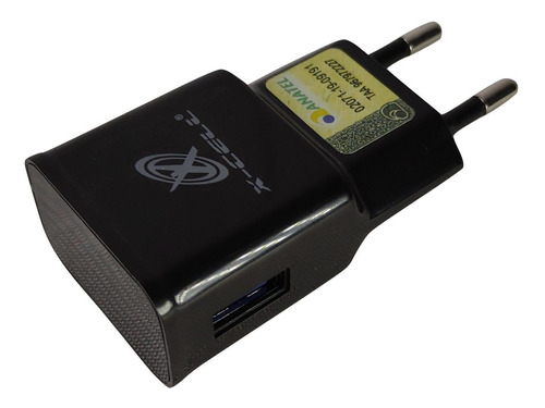 Carregador Fonte Tomada Usb 2,4a Carga Rápida X-cell Preto