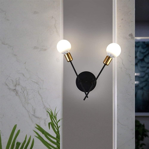Lámpara Techo Led Colgante Sala Familia Moderna 2luces Focos
