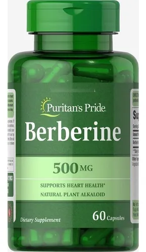 Berberina Berberine 500mg 60 Cap Puritan Usa Envio Gratis