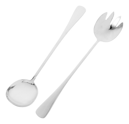 1 Juego De Cucharas Y Tenedores Grandes De Acero Inoxidable