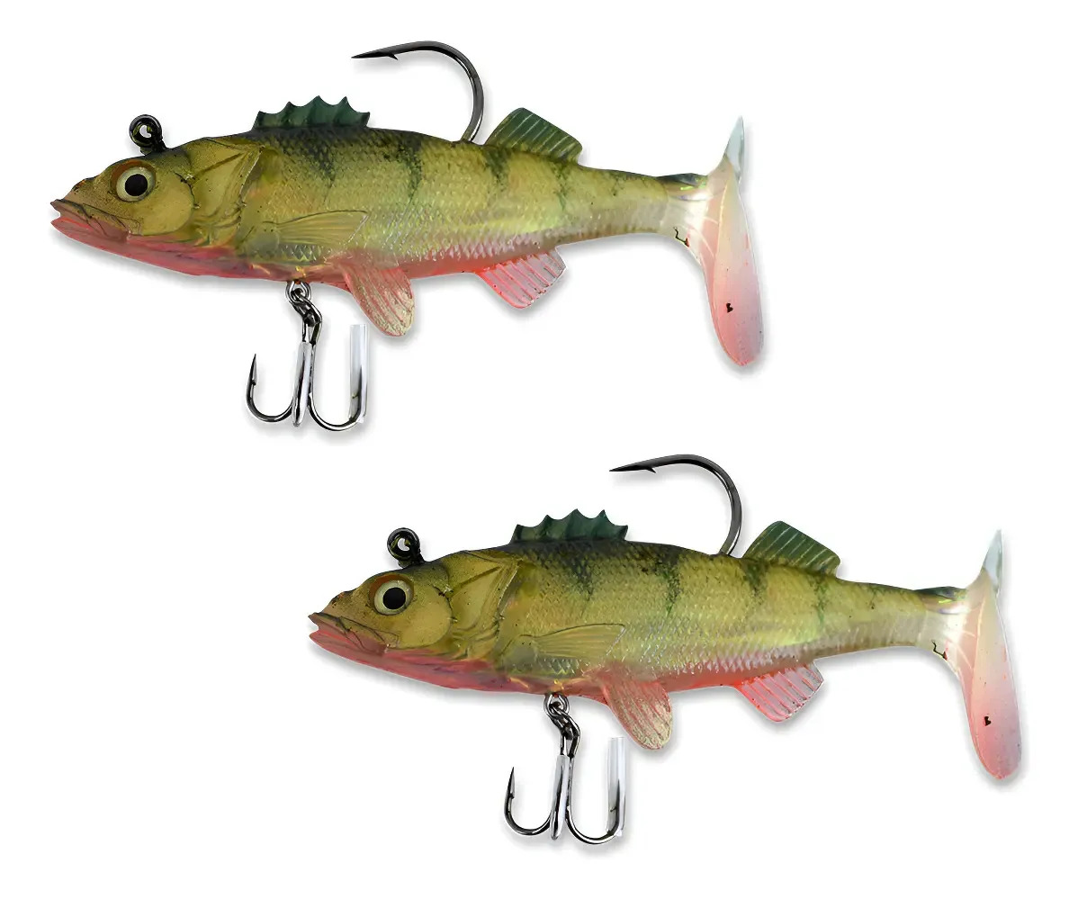 Señuelo Pesca Lenguado Trucha De Latex Albatros Nwpe04 X2u Verde