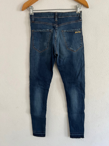Pantalón Jean Ginebra Tiro Alto Dark Wash Denim T26 (Usado)