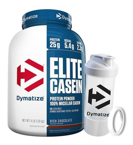 Elite Casein 1.8kg + Multshaker - Dymatize