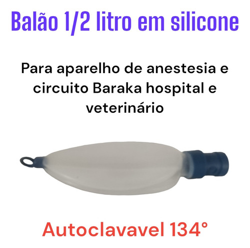 Kit Balão De Reinalacao P/anestesia E Baraka Em Silicone